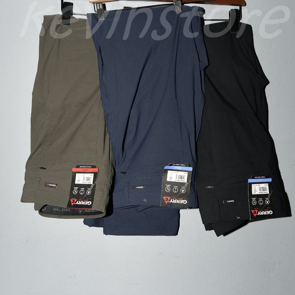 3 pairs Green , Black,BLue  Gerry Men's‎ Fleece Lined Pants.Price is for 3
